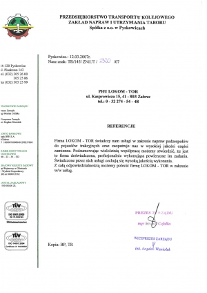List ref. PTK