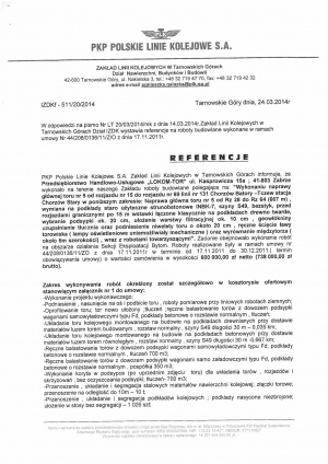 List ref. PKP PLK S.A. cz.1