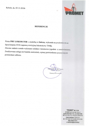 List ref. PROMET